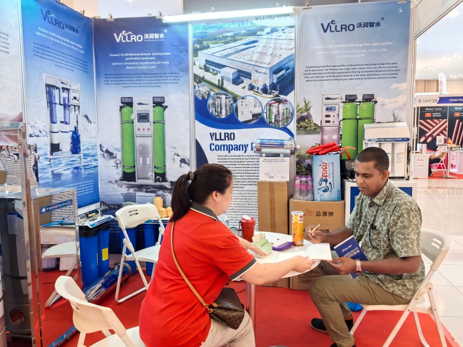VLLRO เข้าร่วมนิทรรศการการบำบัดน้ำในประเทศกัมพูชา