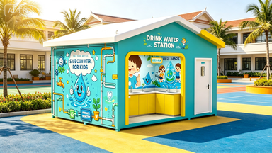 สถานีน้ำโรงเรียนเด็ก All-in-One – โซลูชันวิทยาเขตสำเร็จรูปใช่ไหม